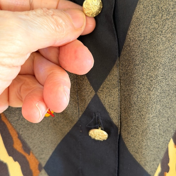 Vintage Escada 90’s Shirt with Leopard Argyle Print - Picture 13 of 14